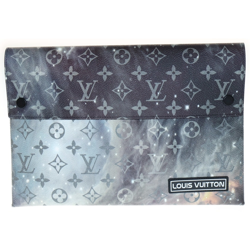 LOUIS VUITTON(ルイヴィトン) モノグラムギャラクシー アルファ トリプルポーチ レザークラッチバッグ ハンドバッグ グレー M44177