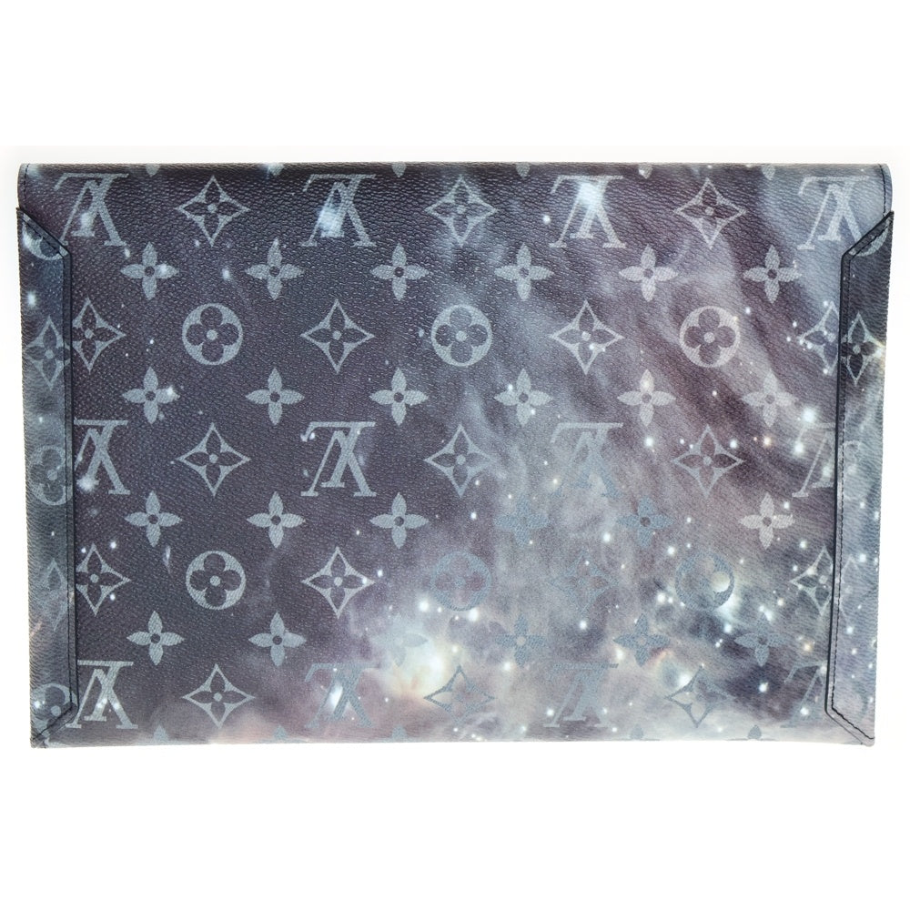 LOUIS VUITTON(ルイヴィトン) モノグラムギャラクシー アルファ トリプルポーチ レザークラッチバッグ ハンドバッグ グレー M44177