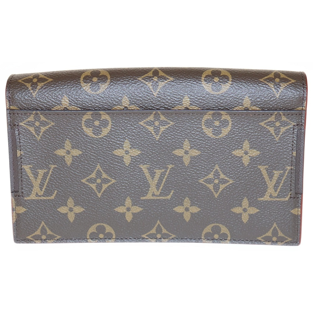 LOUIS VUITTON(ルイヴィトン) モノグラム ロックベルトポーチPM レザーショルダーバッグ ブラウン M44667