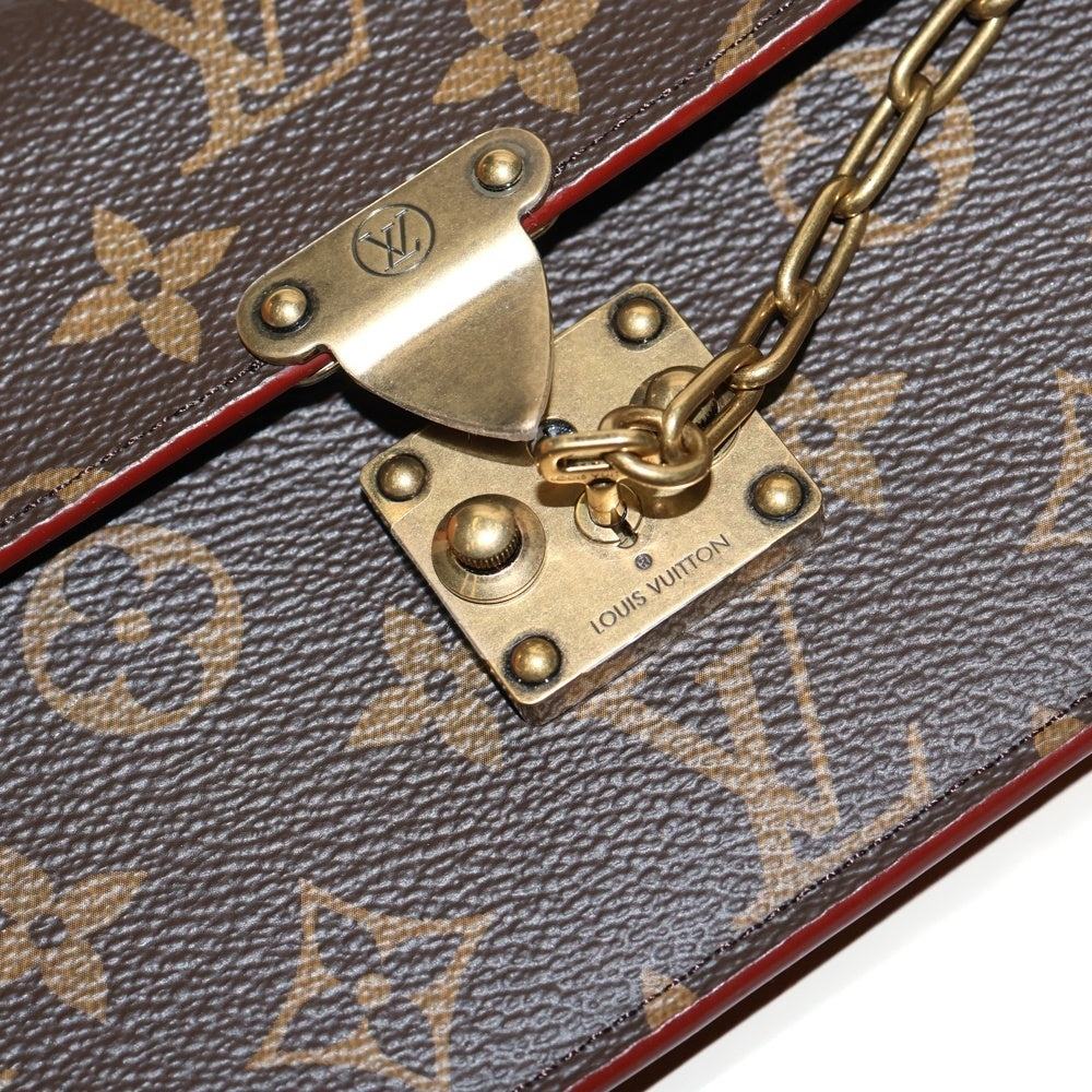 LOUIS VUITTON(ルイヴィトン) モノグラム ロックベルトポーチPM レザーショルダーバッグ ブラウン M44667