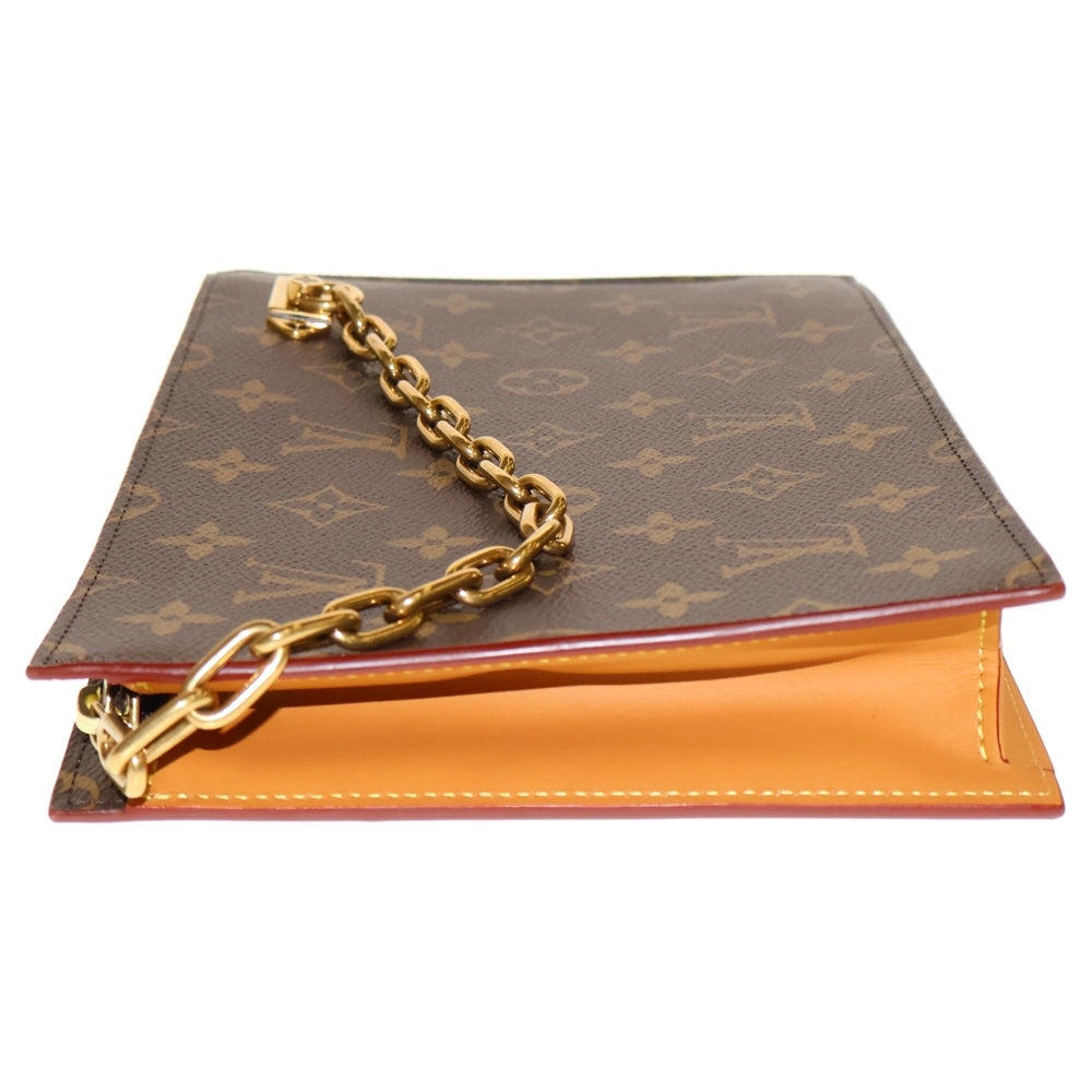 LOUIS VUITTON(ルイヴィトン) モノグラムイディール チェーンクラッチバッグ レザーハンドバッグ ブラウン M55646