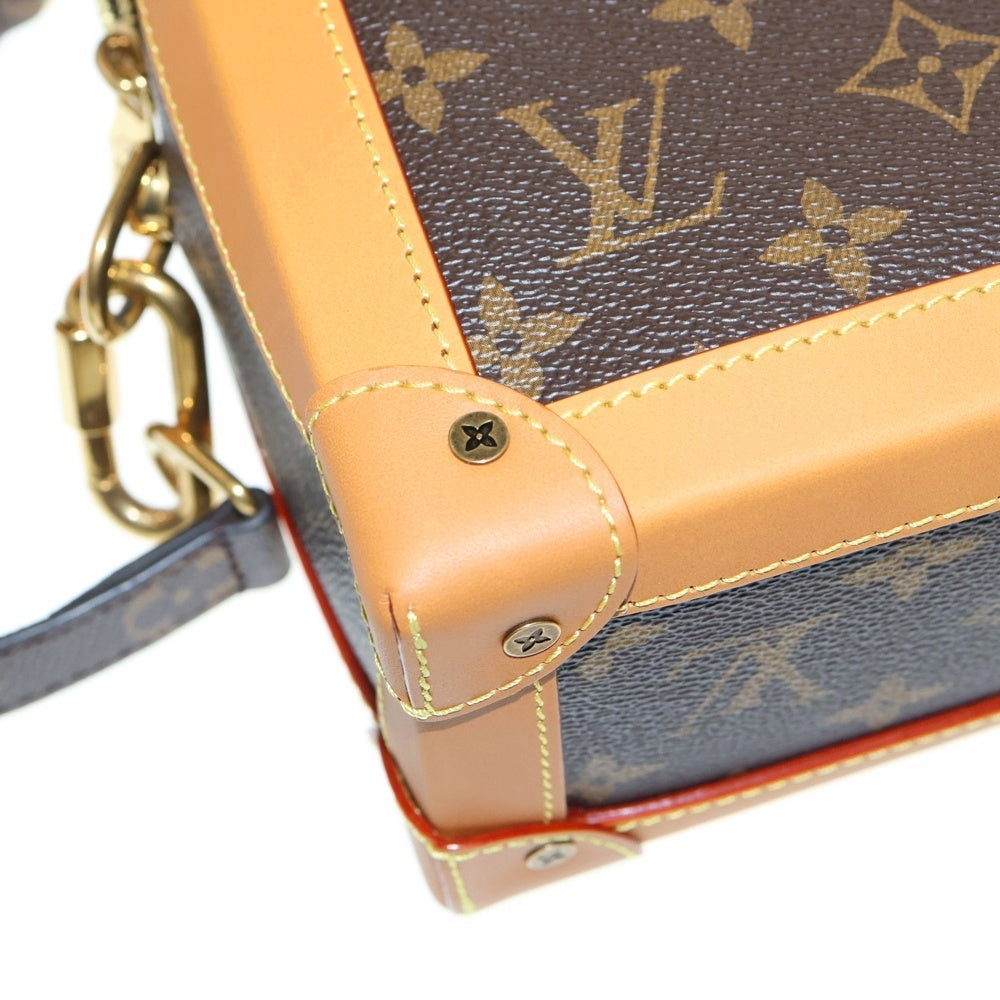 LOUIS VUITTON(ルイヴィトン) モノグラム ソフトトランク レザーチェーンショルダーバッグ ブラウン M44660
