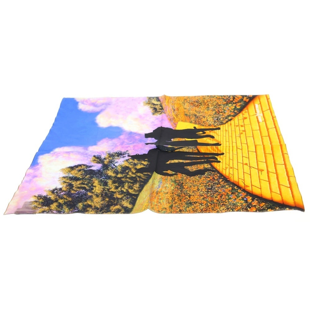 LOUIS VUITTON(ルイヴィトン) オズの魔法使い バンダナ スカーフ 花柄 オレンジ×ブラック MP2323