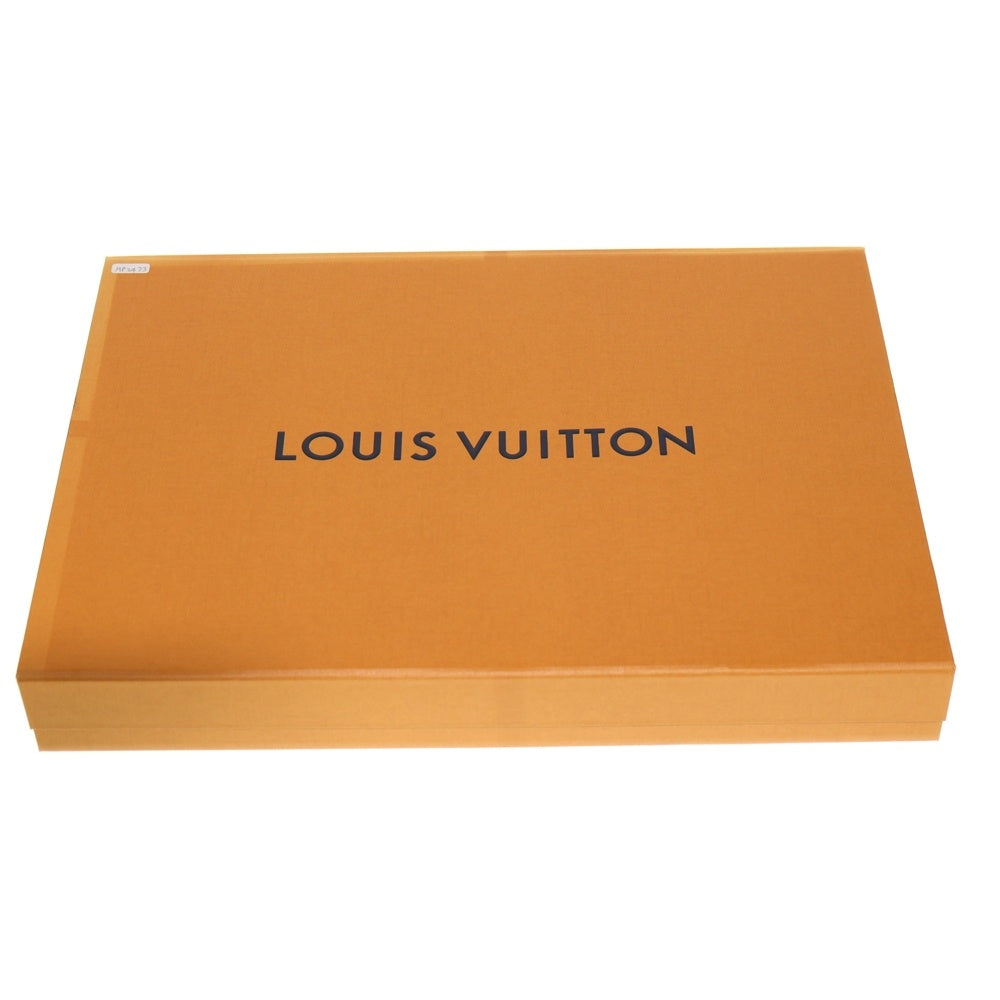 LOUIS VUITTON(ルイヴィトン) ストール エトール モノグラム デニム 総柄 コットン フリンジ スカーフ インディゴ/ブルー FF0139