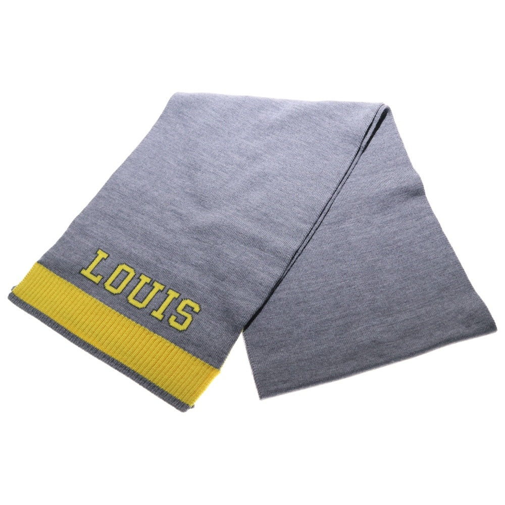 LOUIS VUITTON(ルイヴィトン) エシャルプ ルイ マフラー ストール グレー×イエロー M71230