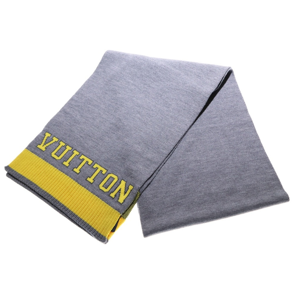 LOUIS VUITTON(ルイヴィトン) エシャルプ ルイ マフラー ストール グレー×イエロー M71230