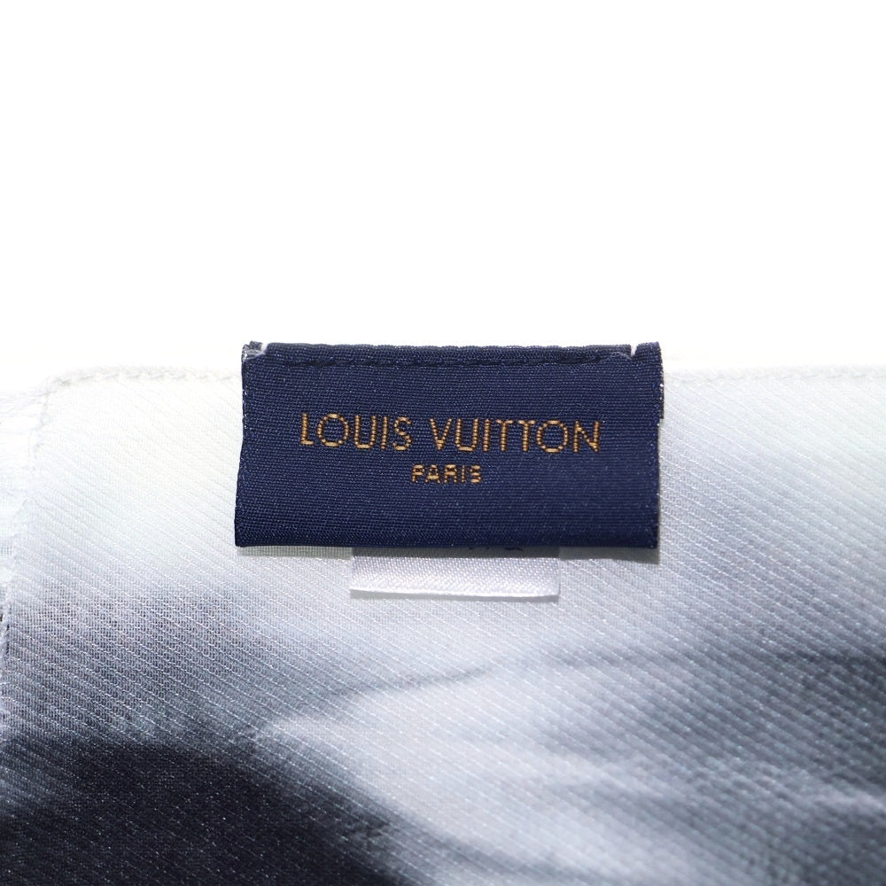 LOUIS VUITTON(ルイヴィトン) エトール タイダイ スカーフ マフラー ホワイト×ブラック MP2325