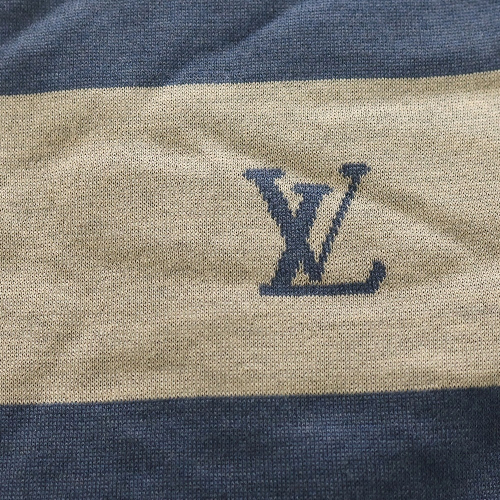 LOUIS VUITTON(ルイヴィトン) ロゴマフラー ストール グレー×ブルー