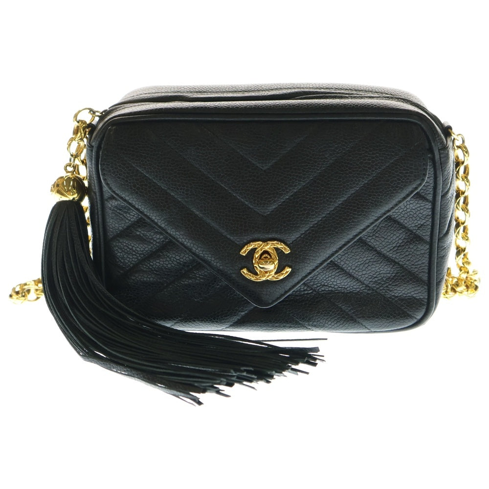 CHANEL(シャネル) シェブロン Vステッチ チェーン ショルダーバッグ 