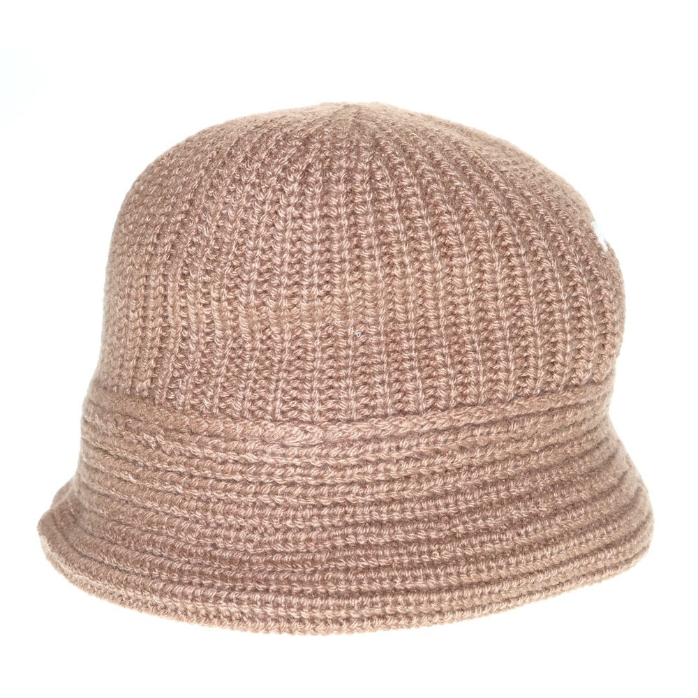 CELINE(セリーヌ) トリオンフ クロシェ ワッペンロゴ カシミヤニット バケットハット ベージュ 2A80T384D