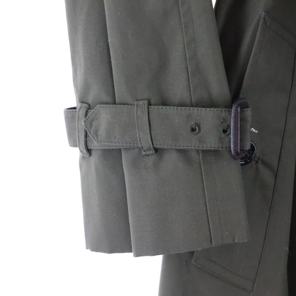 CELINE(セリーヌ) 20SS 裏地トリオンフ総柄 コットン トレンチ ロング コート カーキ 2M015085I