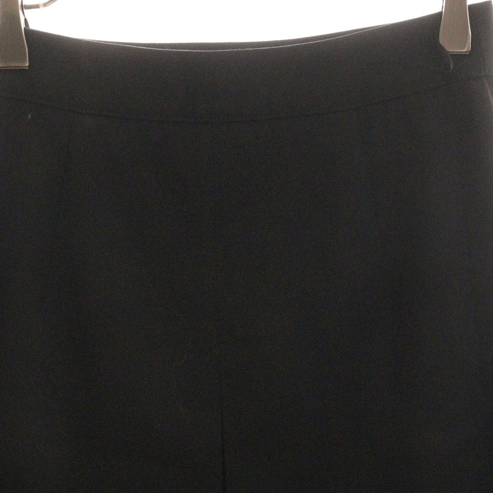 CELINE(セリーヌ) エディ期 チェーン 馬車チャーム ウール タック プリーツ ミニスカート ゴールド金具 ブラック レディース 2J231445K