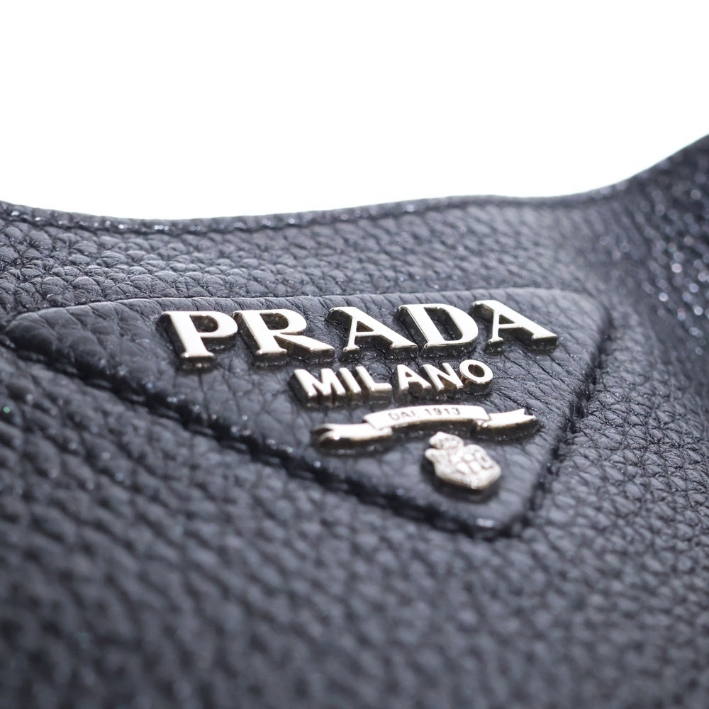 PRADA(プラダ) ヴィッテロダイノソフトレザー ミニ ショルダーバッグ ブラック レザー 1BH191