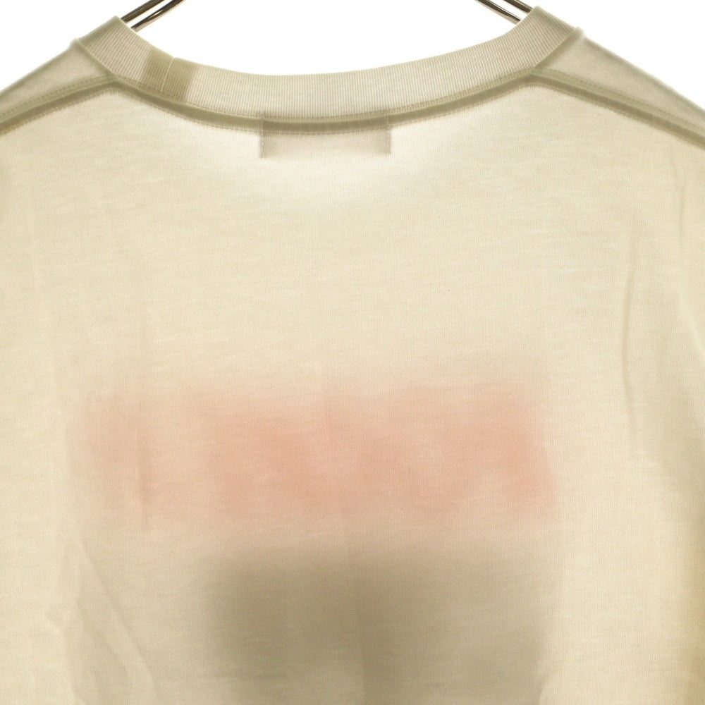 GOD SELECTION XXX(ゴッドセレクショントリプルエックス) ROCKER グラフィックロゴ フォト プリント クルーネック 半袖Tシャツ カットソー ホワイト