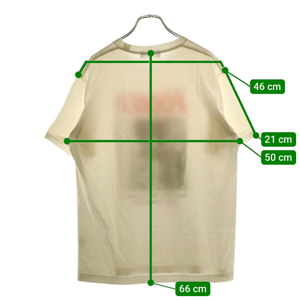 GOD SELECTION XXX(ゴッドセレクショントリプルエックス) ROCKER グラフィックロゴ フォト プリント クルーネック 半袖Tシャツ カットソー ホワイト