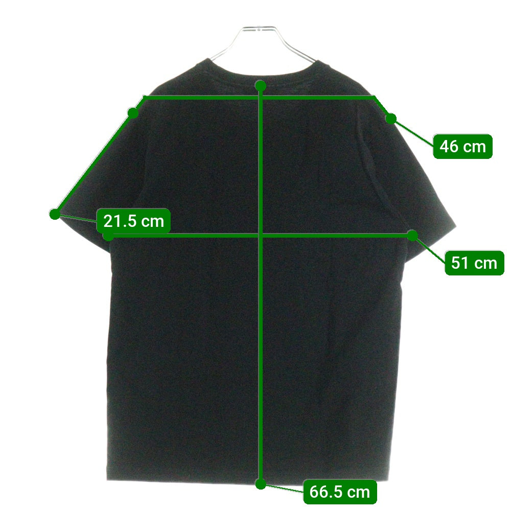 GOD SELECTION XXX(ゴッドセレクショントリプルエックス) フォト ロゴプリント クルーネック 半袖Tシャツ カットソー ブラック GX-A20-ST-02