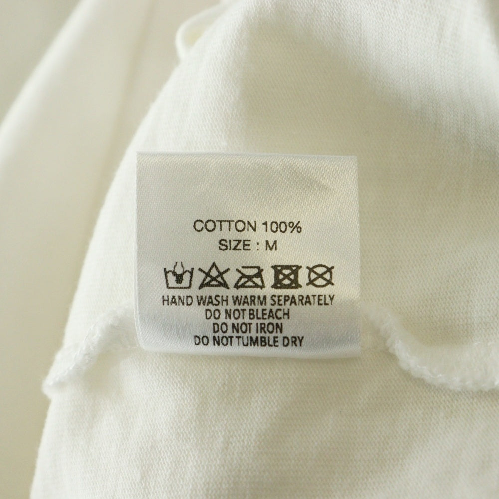 GOD SELECTION XXX(ゴッドセレクショントリプルエックス) GAGA ガガ フォト ロゴプリント クルーネック 半袖 Tシャツ カットソー ホワイト GX-S21-JBST-01