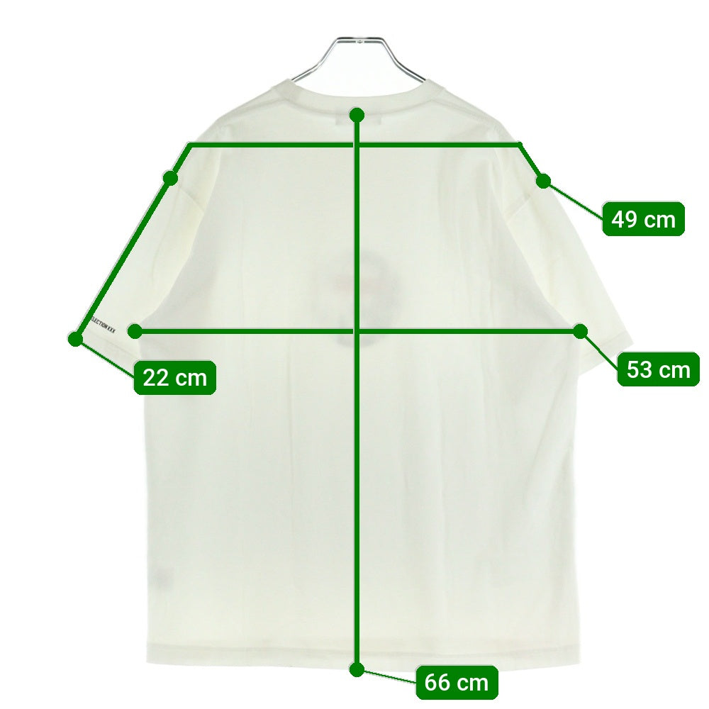 GOD SELECTION XXX(ゴッドセレクショントリプルエックス) GAGA ガガ フォト ロゴプリント クルーネック 半袖 Tシャツ カットソー ホワイト GX-S21-JBST-01