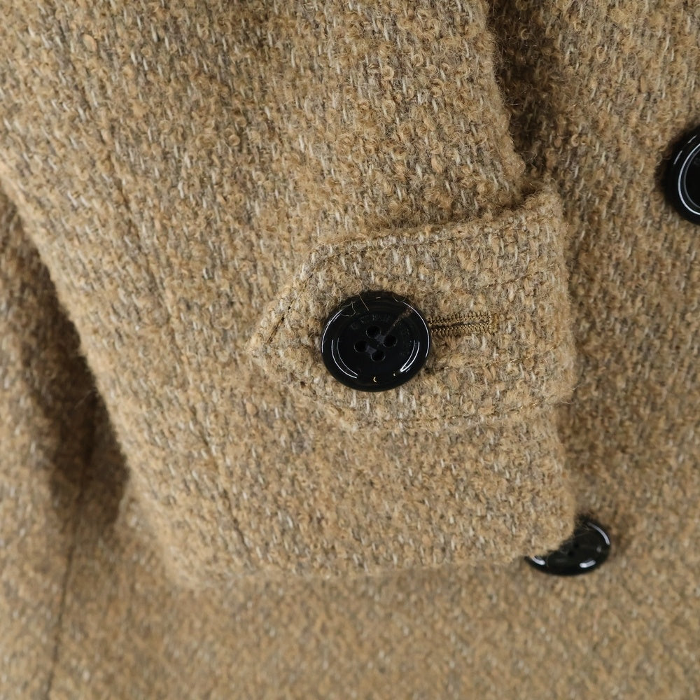 BURBERRY LONDON(バーバリーロンドン) ウールツイード ダブルブレスト ジップアップ トレンチ コート ブラウン レディース B1B28-877-50