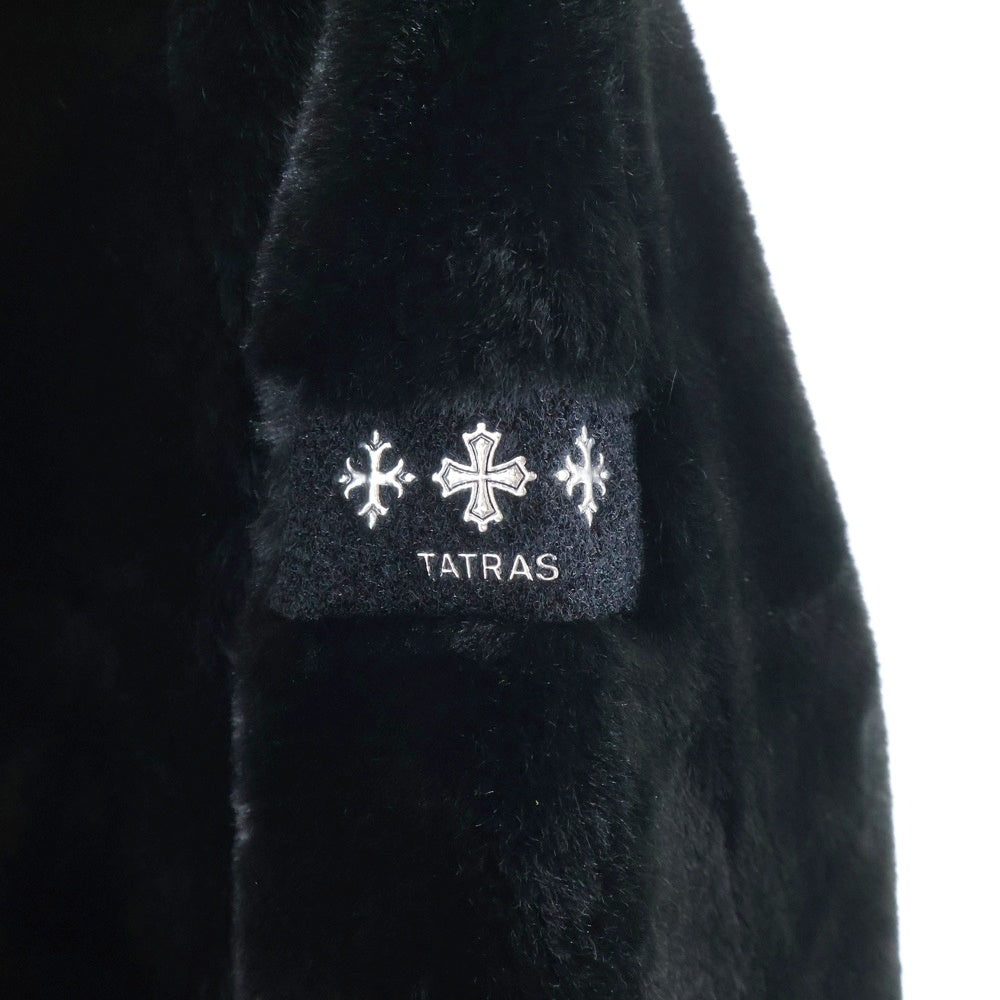 TATRAS(タトラス) BOMOS ボモス エコファー ボア フーデッド ジップアップ ジャケット ブルゾン ブラック MTAT24A4858-L