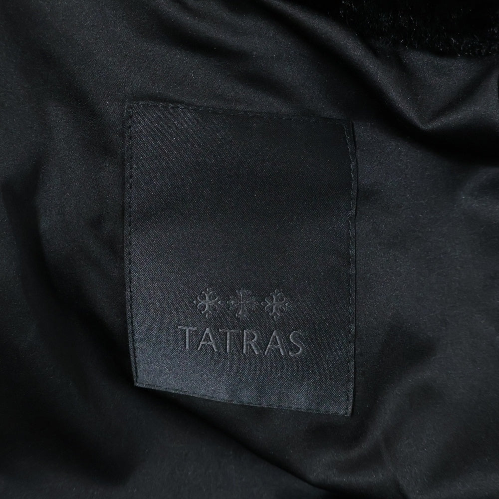 TATRAS(タトラス) BOMOS ボモス エコファー ボア フーデッド ジップアップ ジャケット ブルゾン ブラック MTAT24A4858-L