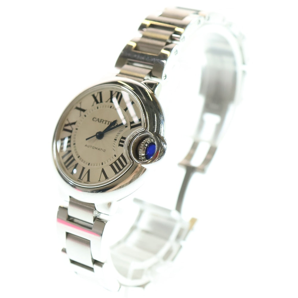 Cartier(カルティエ) バロンブルードゥカルティエ シルバー文字盤 ステンレス 自動巻き SS×AT W6920071 腕時計