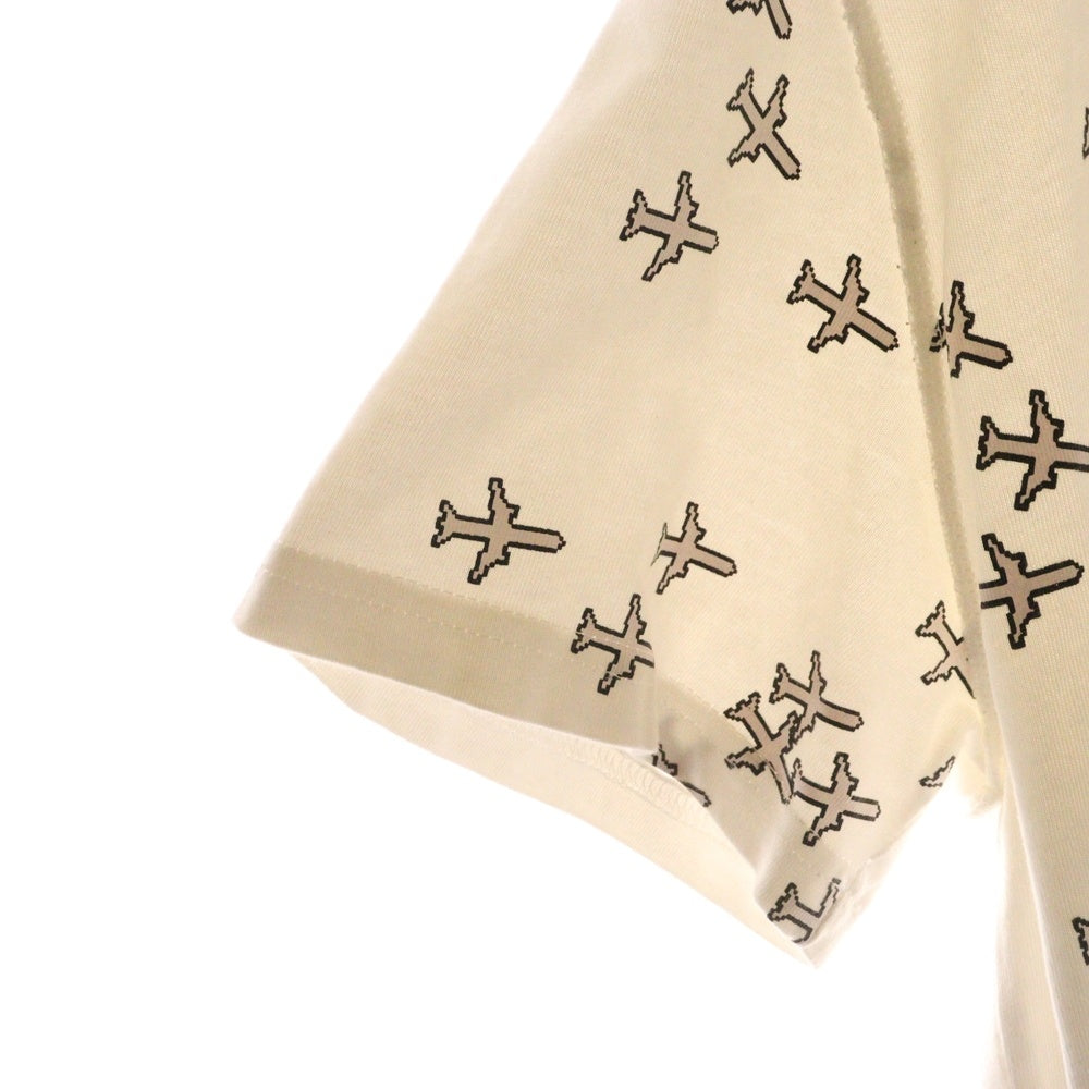 LOUIS VUITTON(ルイヴィトン) 20SS 飛行機 プレーン ロゴプリント インサイドアウト クルーネック 半袖Tシャツ カットソー ホワイト RM201Q TCL HIY49W