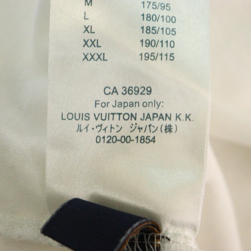 LOUIS VUITTON(ルイヴィトン) 20SS 飛行機 プレーン ロゴプリント インサイドアウト クルーネック 半袖Tシャツ カットソー ホワイト RM201Q TCL HIY49W