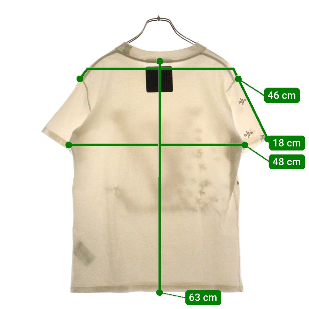 LOUIS VUITTON(ルイヴィトン) 20SS 飛行機 プレーン ロゴプリント インサイドアウト クルーネック 半袖Tシャツ カットソー ホワイト RM201Q TCL HIY49W