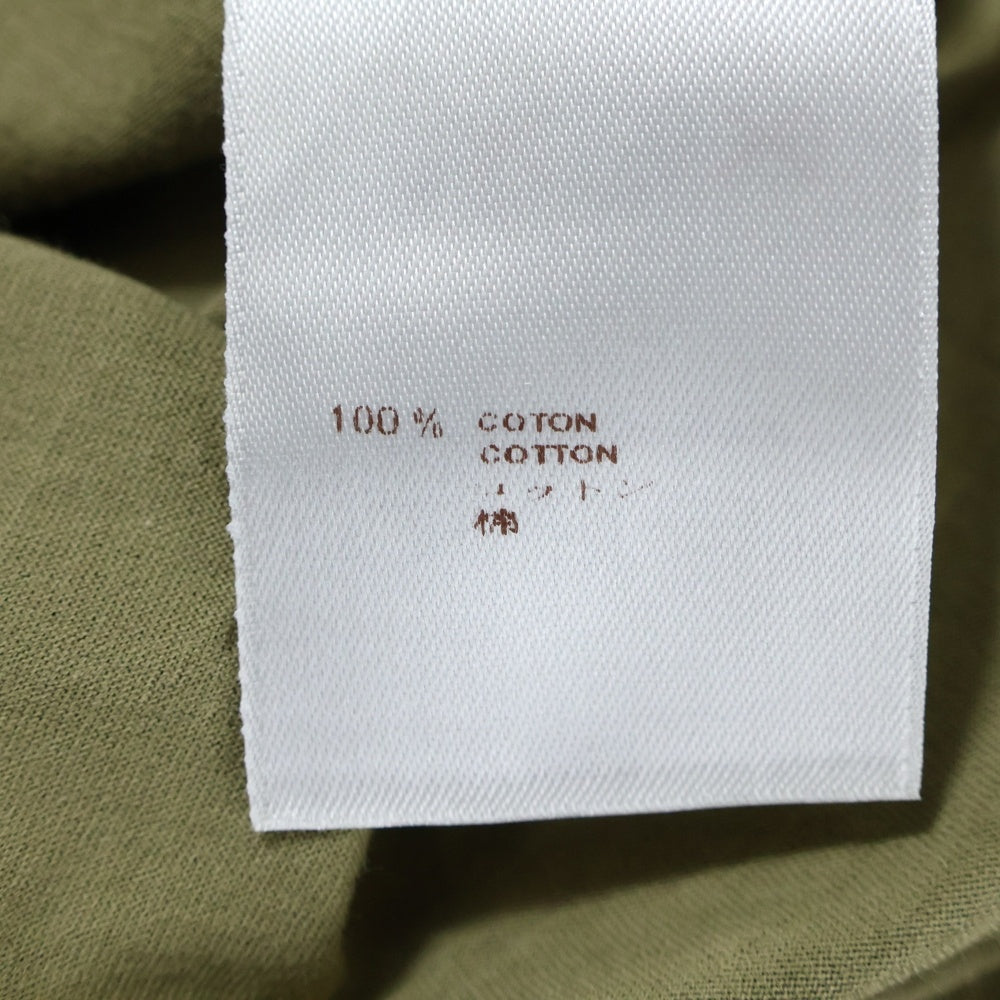 LOUIS VUITTON(ルイヴィトン) 12SS バックロゴ フロッキープリント クルーネック 半袖Tシャツ カットソー カーキ RM121M H1JR02JEZ