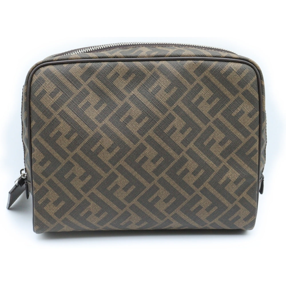 FENDI(フェンディ) ズッカ セカンドポーチ クラッチバッグ ブラウン キャンバス 7N0116