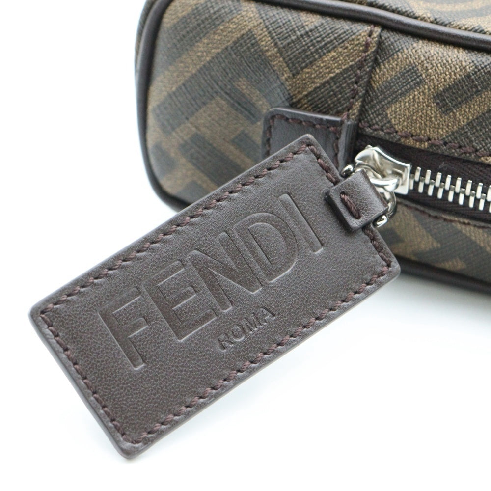 FENDI(フェンディ) ズッカ セカンドポーチ クラッチバッグ ブラウン キャンバス 7N0116