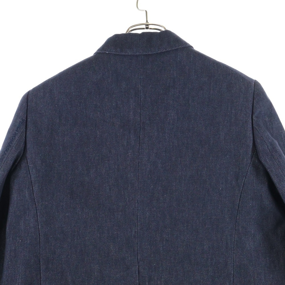 FENDI(フェンディ) アームロゴ刺繍 デニム 3B テーラードジャケット インディゴ レディース FLF765 AQ90