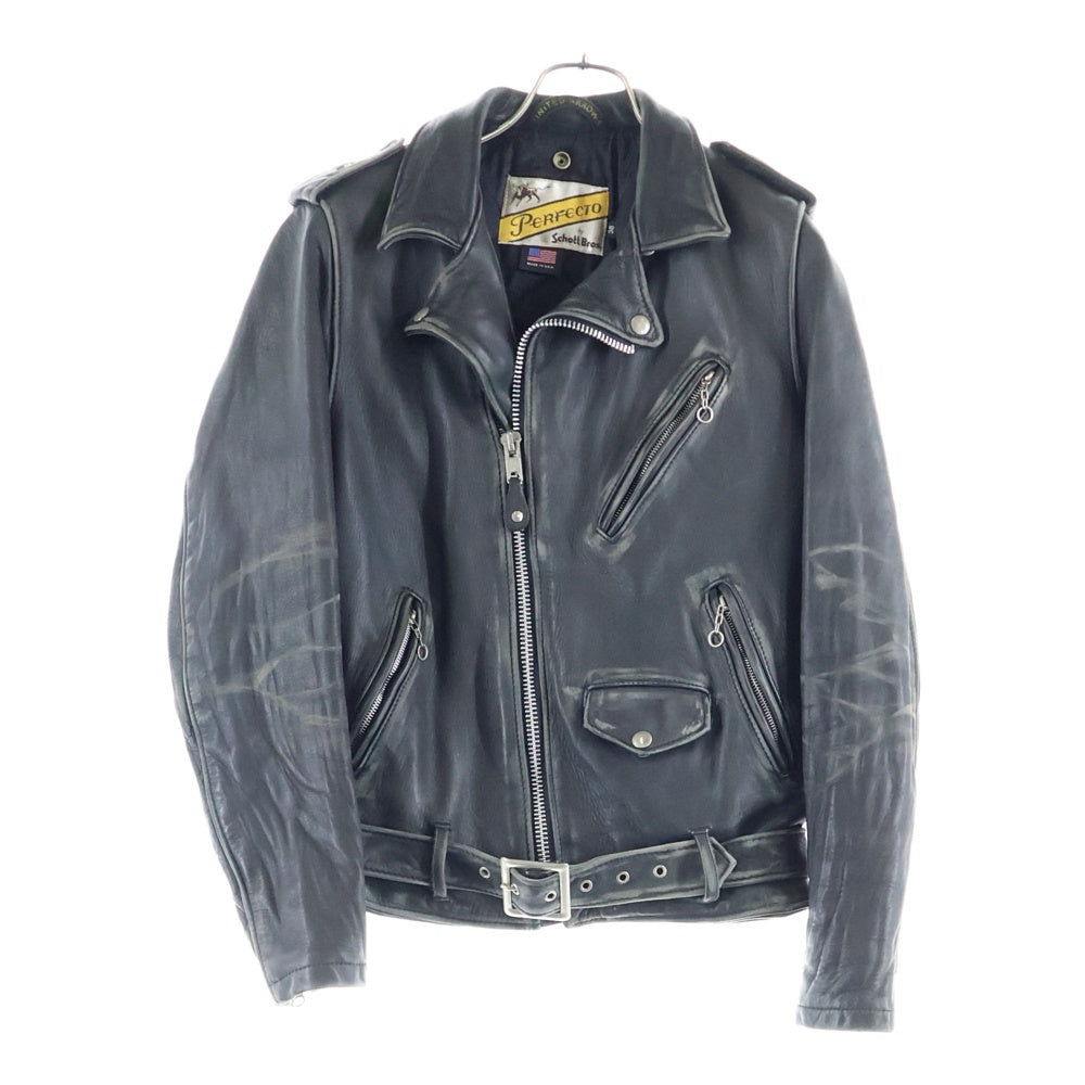 Schott ダブルライダース S ブラック　ワンスター SCHOTT(ショット) UNITED ARROWS 別注 USA製 ワンスター ウォッシュ