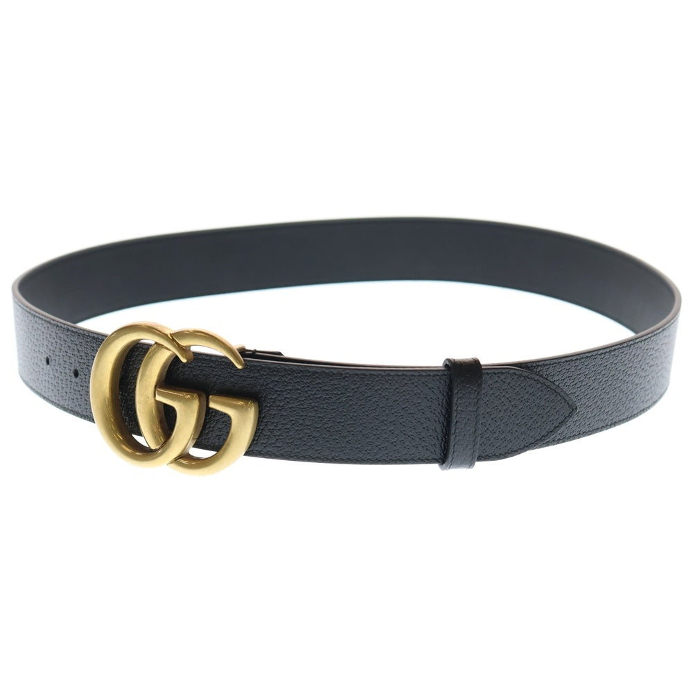 GUCCI(グッチ) GGマーモント レザー ベルト ブラック 406831DJ20T ゴールド金具