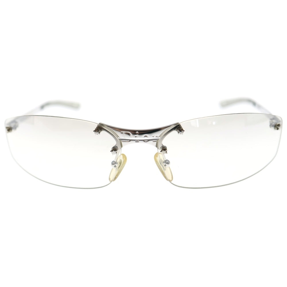 Christian Dior(クリスチャンディオール) リムレス メガネ アイウェア シルバーフレーム グラデーションレンズ