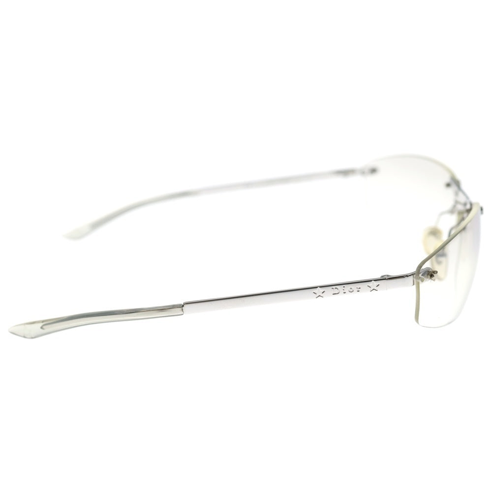 Christian Dior(クリスチャンディオール) リムレス メガネ アイウェア シルバーフレーム グラデーションレンズ