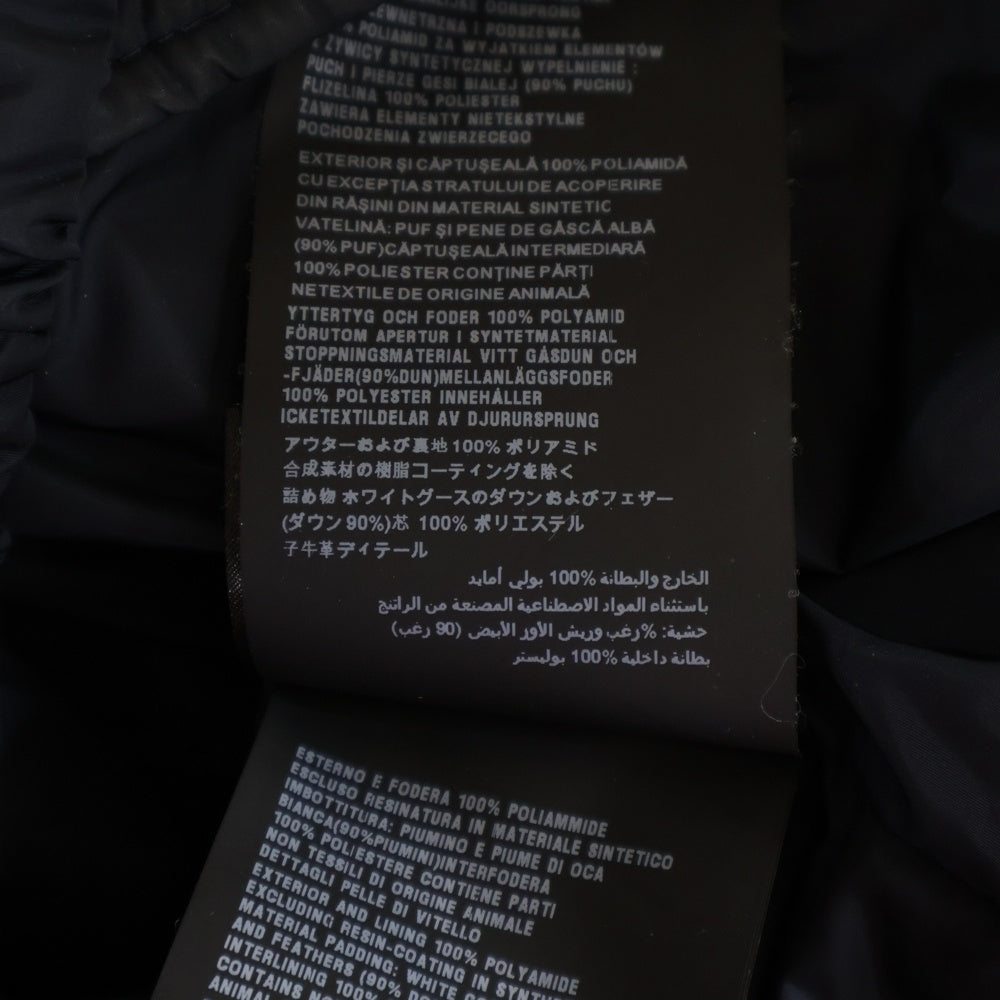 PRADA(プラダ) 18AW トライアングルロゴプレート ナイロン ジップアップ ダウンジャケット ネイビー SGH049