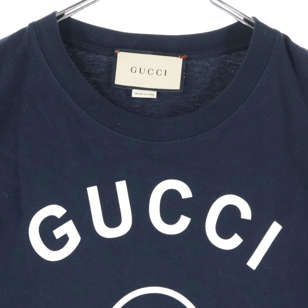 GUCCI(グッチ) FIRENZE 1921 Print Tee フィレンツェ ロゴプリント 半袖Tシャツ カットソー ブラック 616036 XJD7T