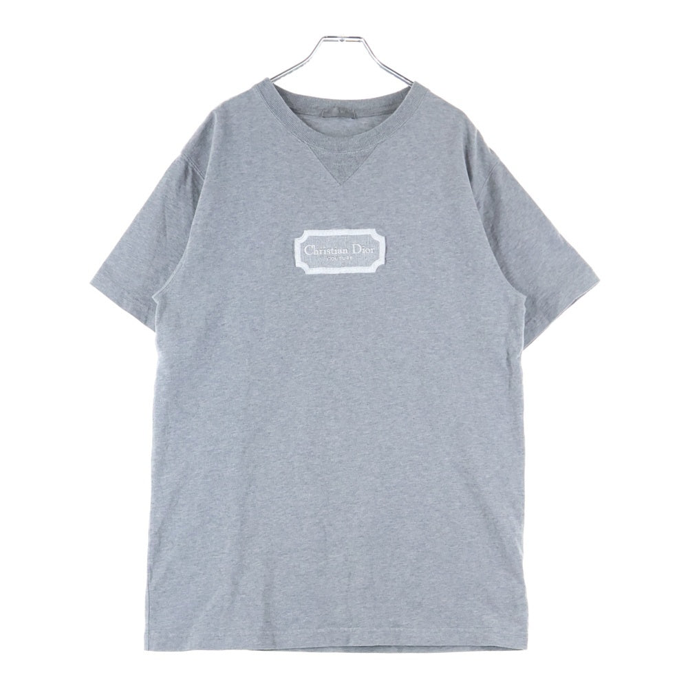 Christian Dior(クリスチャンディオール) 22AW ロゴエンブロイダリー クルーネック半袖Tシャツ カットソー グレー 243J685B0554