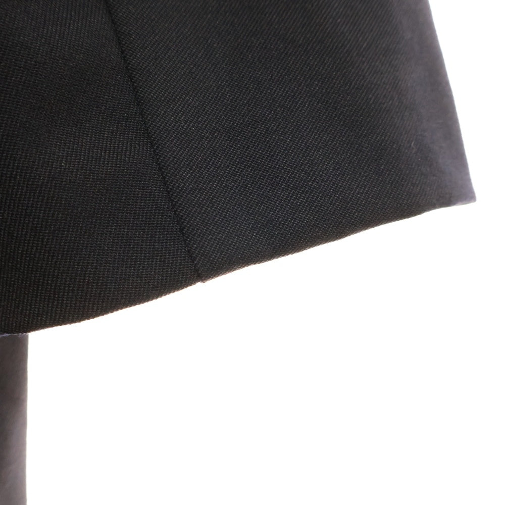 COMME DES GARCONS GIRL(コムデギャルソンガール) ベロア切替ダブルカラーウールコート 長袖ワンピース ブラック NP-C001