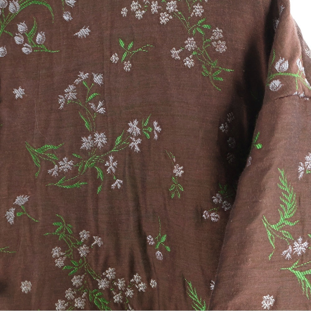 Mame Kurogouchi(マメ クロゴウチ) 20AW フラワージャガードジャケット ブラウン MM20FW-JK036