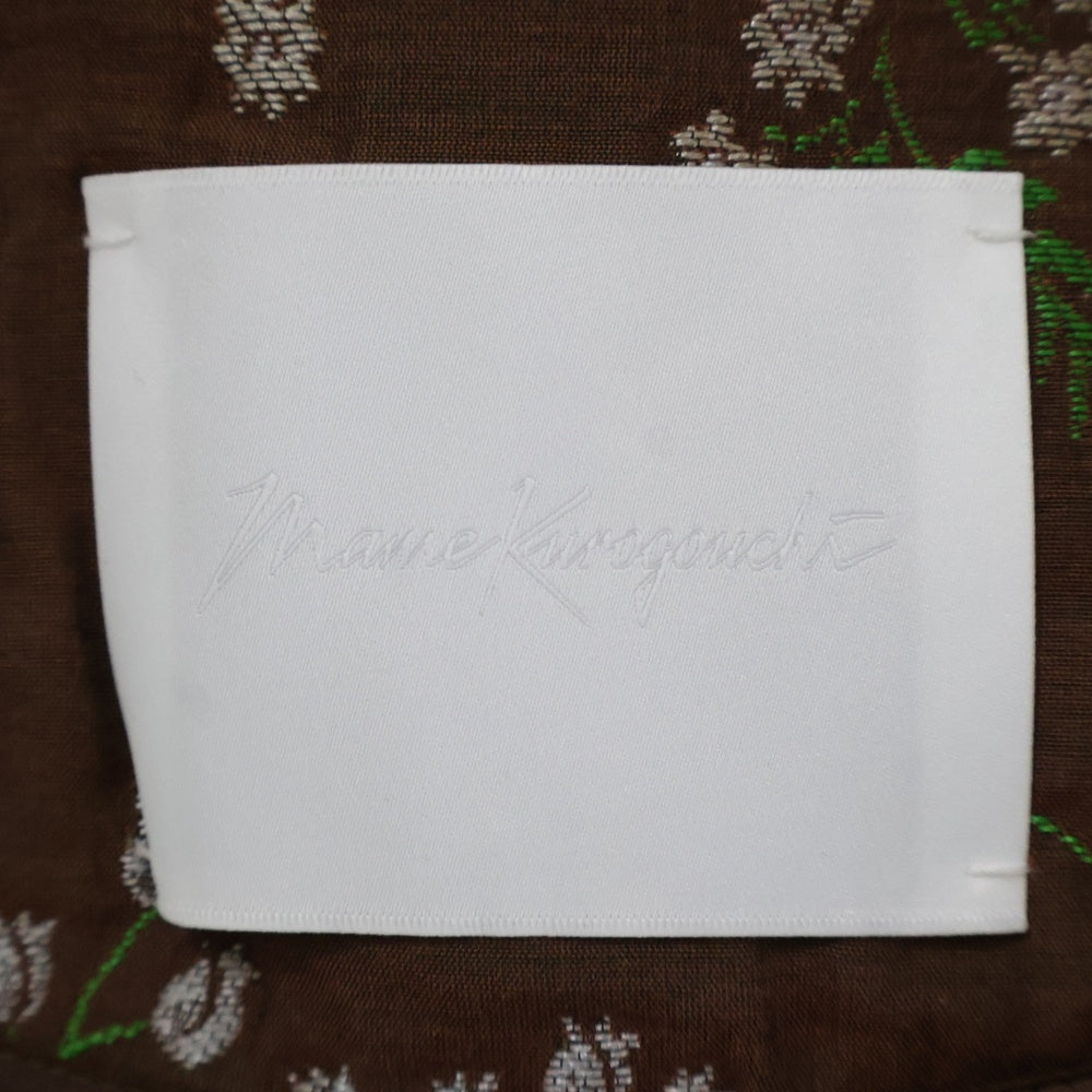 Mame Kurogouchi(マメ クロゴウチ) 20AW フラワージャガードジャケット ブラウン MM20FW-JK036