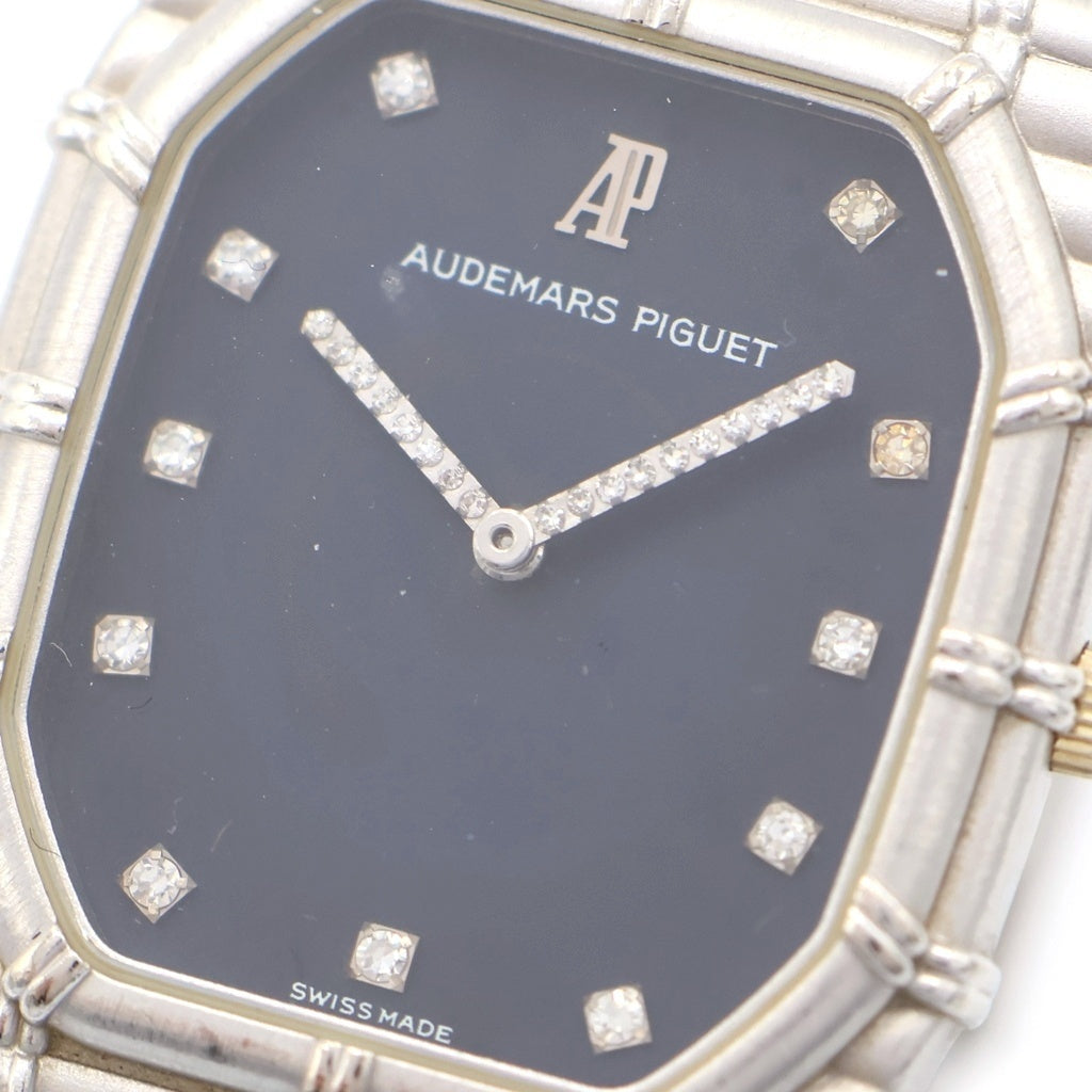 AUDEMARS PIGUET(オーデマ ピゲ) バンブー 11PD ネイビー文字盤 手巻き 腕時計 K18WG ホワイトゴールド
