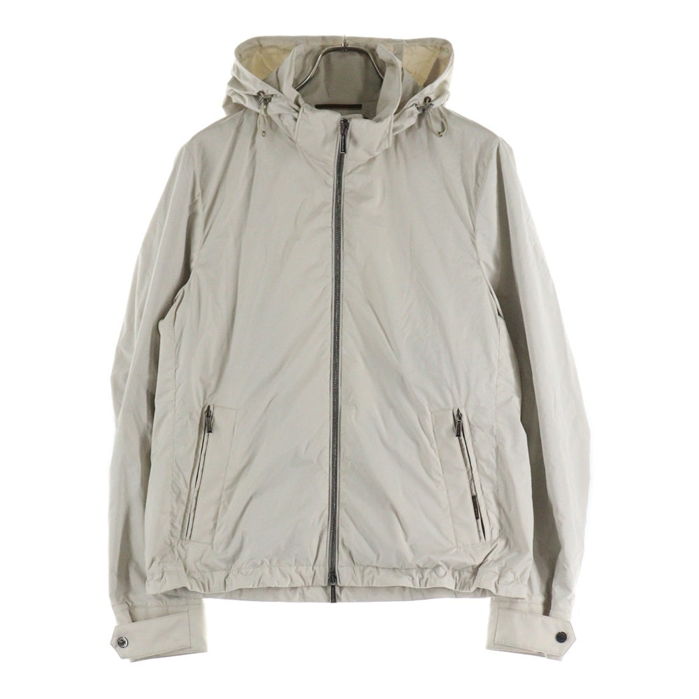 MOORER(ムーレー) DUCCIO-SKT ドゥッチョ フーデッド ジップアップ ナイロンジャケット ベージュ