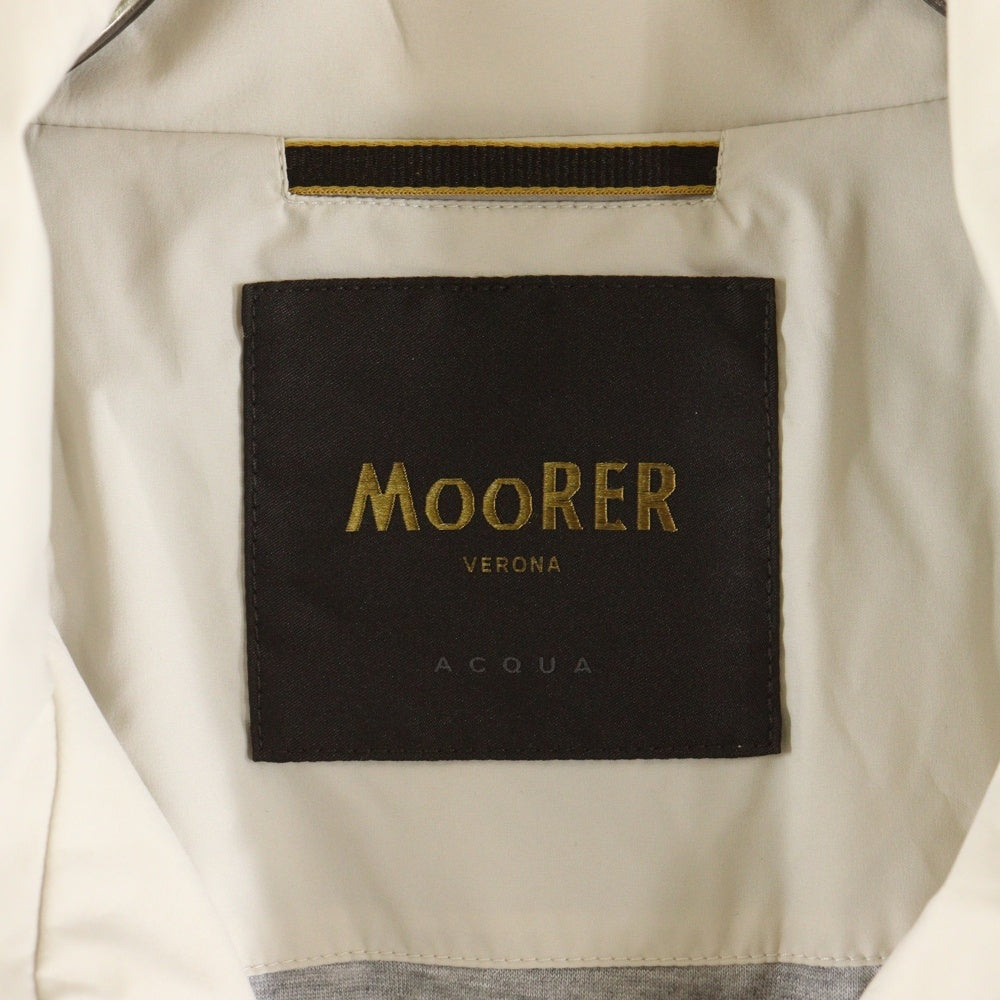 MOORER(ムーレー) DUCCIO-SKT ドゥッチョ フーデッド ジップアップ ナイロンジャケット ベージュ