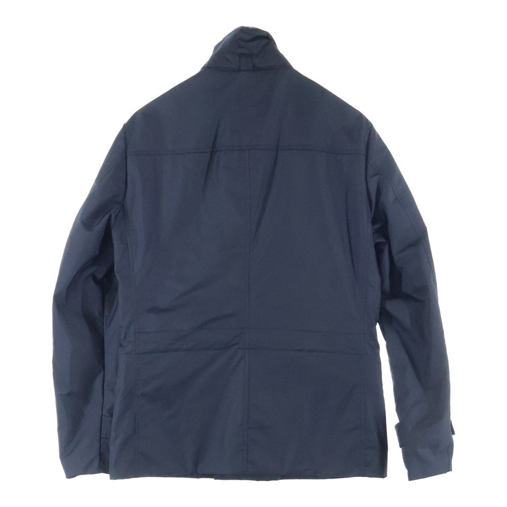 MOORER(ムーレー) NABUCCO-KM ナブッコ スタンドカラー ジップアップ ナイロンジャケット ブラック