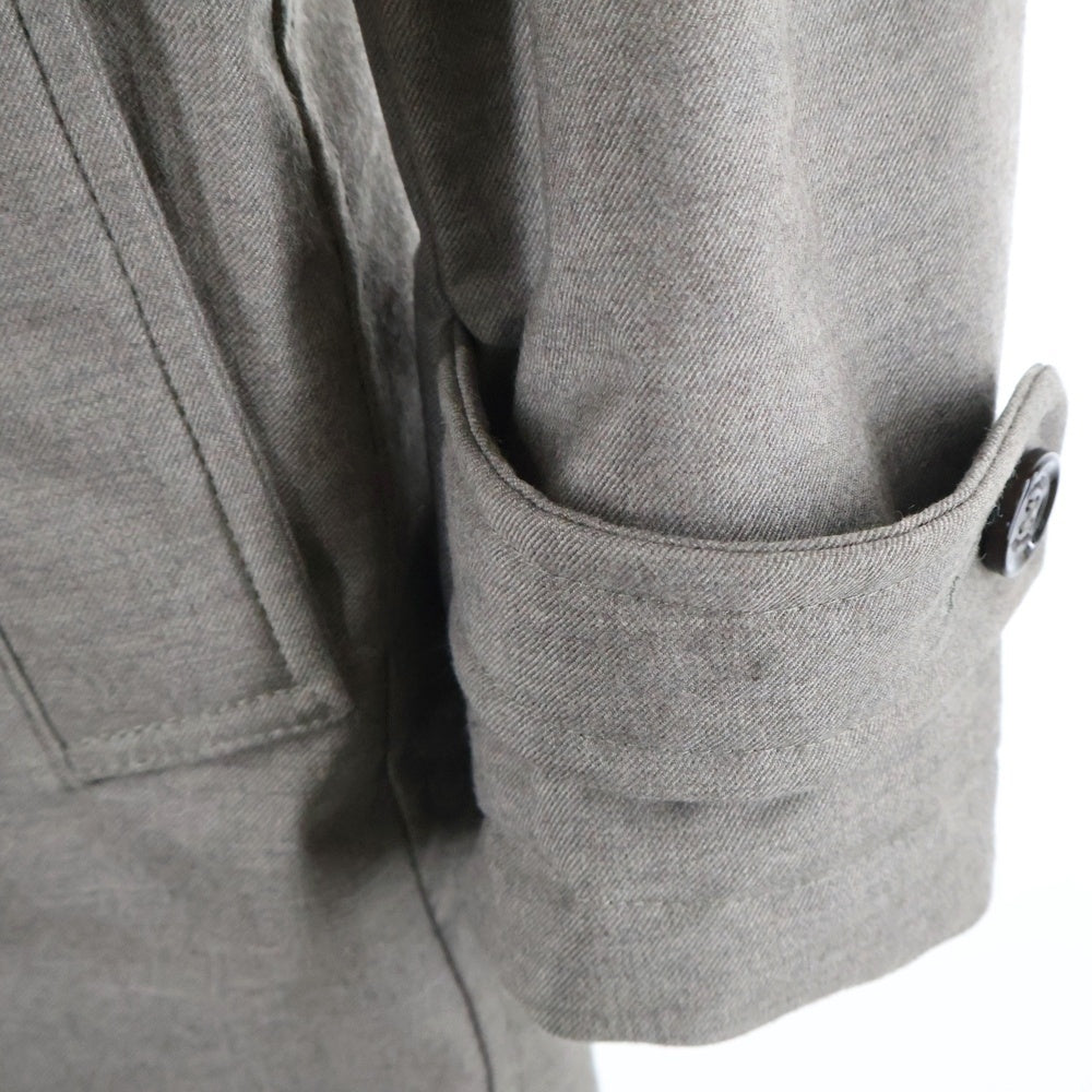 MOORER(ムーレー) MINOSSE-LL ミノッセ デタッチャブル スタンドカラー ダウン ウール トレンチ コート グレー/ベージュ