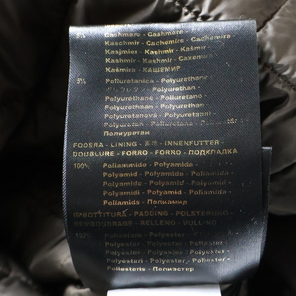 MOORER(ムーレー) MINOSSE-LL ミノッセ デタッチャブル スタンドカラー ダウン ウール トレンチ コート グレー/ベージュ