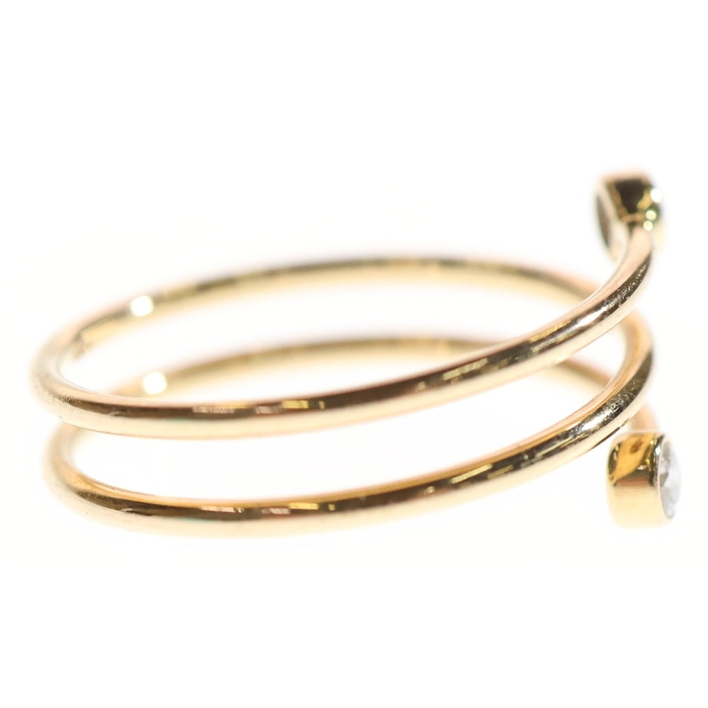 TIFFANY & Co.(ティファニー) エルサペレッティ ダイヤモンド フープ リング Au750 K18 PG ピンクゴールド 指輪